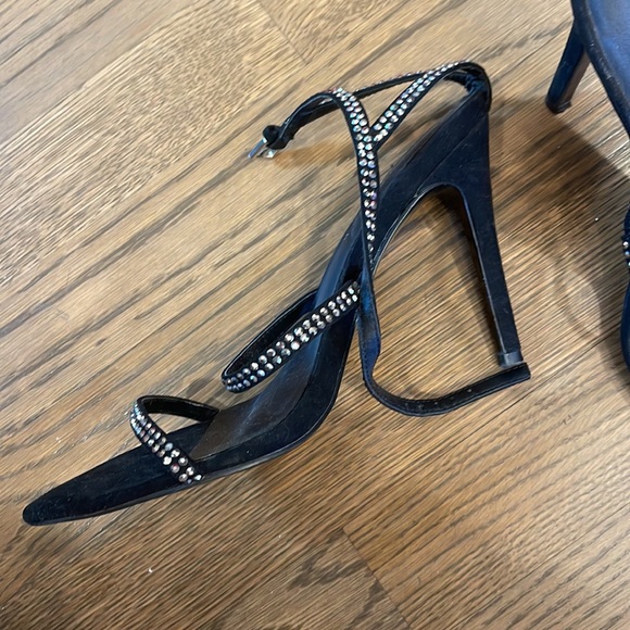 TOPSHOP SEQUIN CRYSTAL EMBELLISHED HEEL SANDAL - Picture 2 of 5